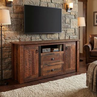 Barnwood Widescreen Television Stand