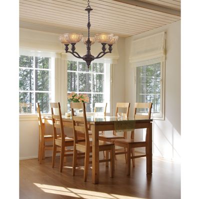 Norwich 28″ Wide 5-Light Chandelier - Oiled Bronze