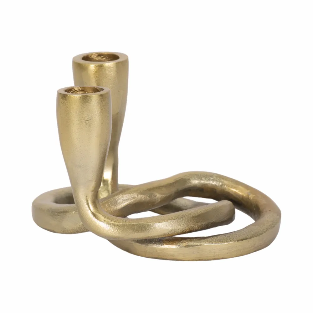 FLINTCREST GOLD CANDLE HOLDER 4 (IN)