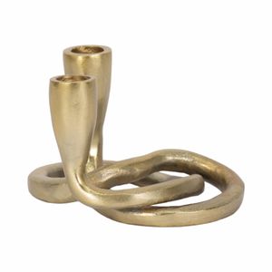 FLINTCREST GOLD CANDLE HOLDER 4 (IN) 5