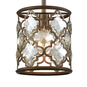 Armand 8'' Wide 1-Light Mini Pendant - Weathered Bronze 4
