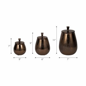 FALLONMILL SET OF 3 BRONZE VASES 11 (IN) 8
