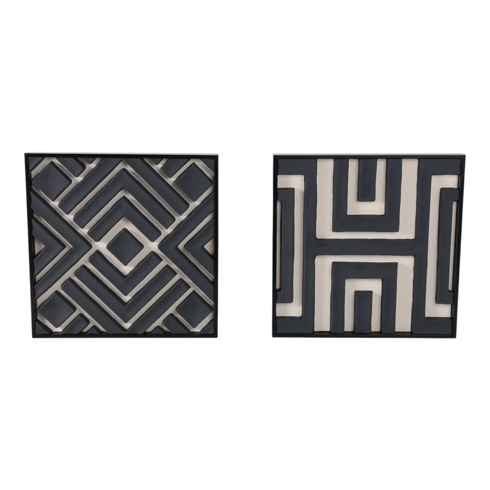 HALEHAVEN SET OF 2 BLACK ART 20 (IN)