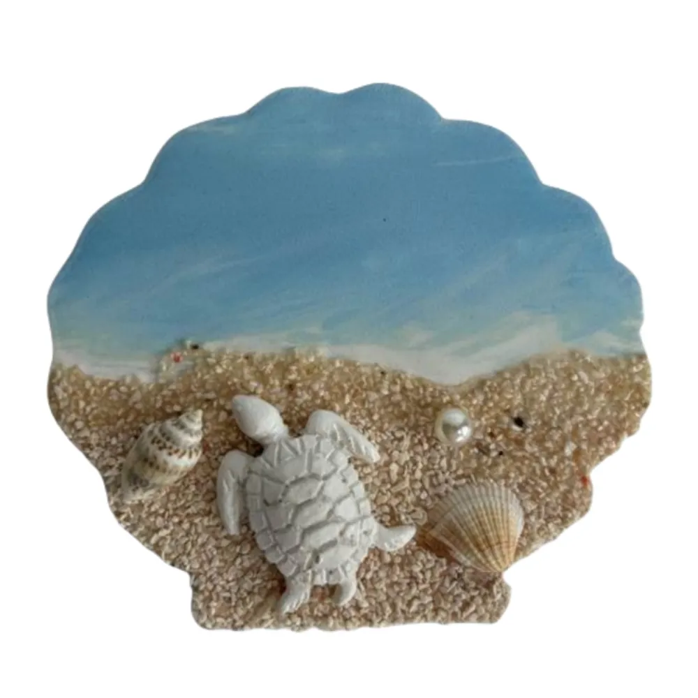 3-1/2" SHELL MAGNET WITH TURTLE