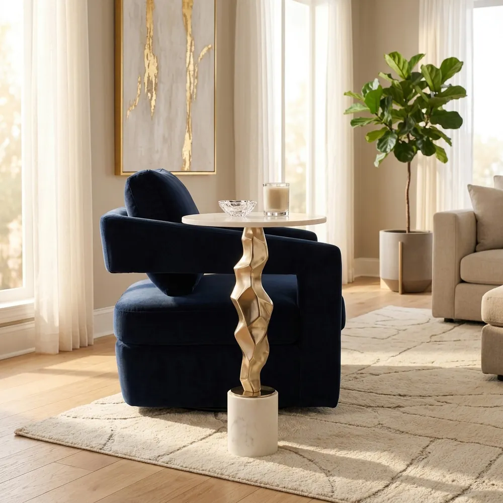 MAXWORTH GOLD TABLE 25 (IN)