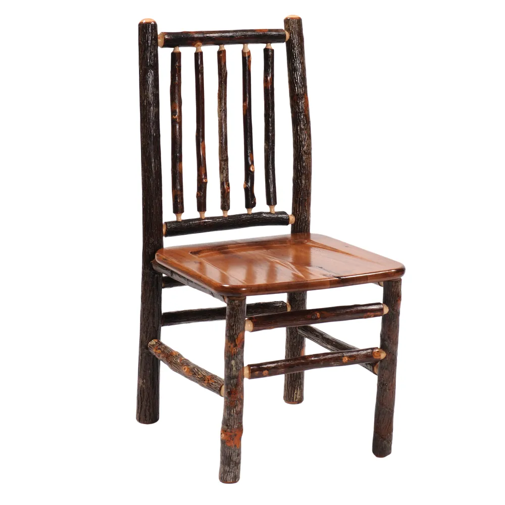 Hickory Spoke Back Side Chair - Antique Oak Seat