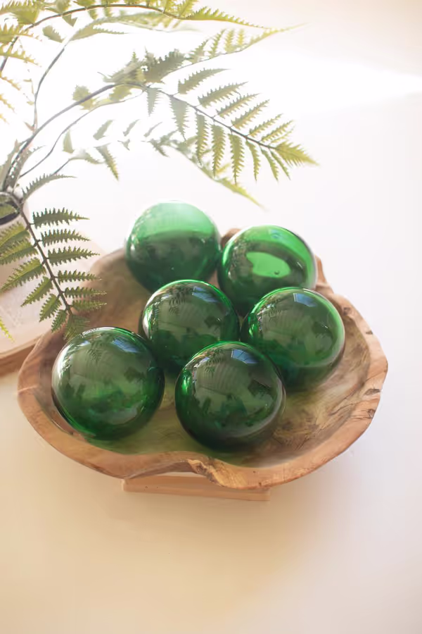 Recycled Green Glass Ball
