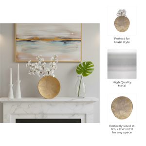 CUTTERROSE GOLD VASE 12 (IN) 10