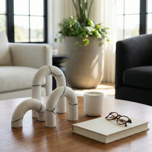 SYLVANOAK SET OF 3 WHITE DECOR 10 (IN) 11