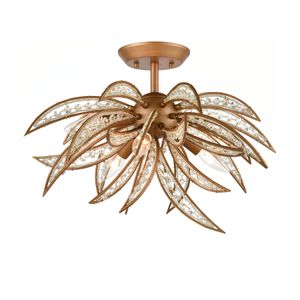 Naples 21'' Wide 5-Light Semi Flush Mount - Matte Gold 1
