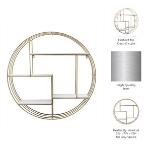 FINCHWAY WHITE WALL SHELF 32 (IN) 8