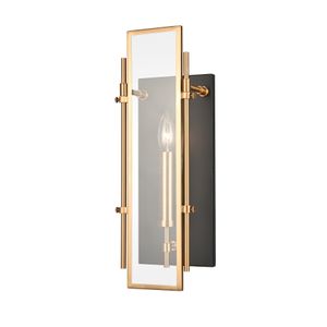 Mechanist 17'' High 1-Light Sconce - Matte Black 2