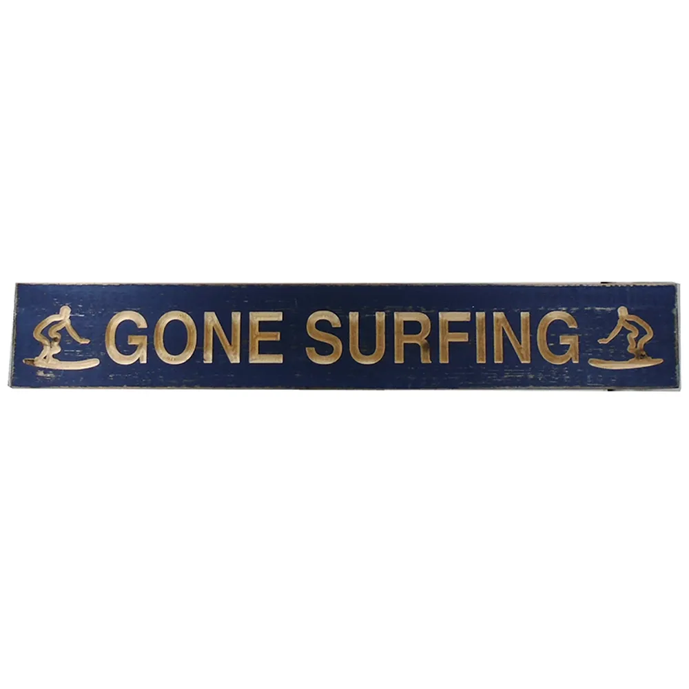 31-1/2" GONE SURFING WALL SIGN