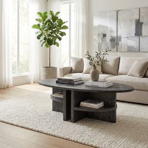 BROCKCREST GRAY COFFEE TABLE 18 (IN) 11
