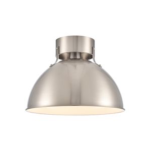 Zayne 12'' Wide 1-Light Semi Flush - Brushed Nickel 1