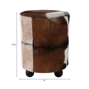 GIBSONPARK BROWN OTTOMAN 20 (IN) 10