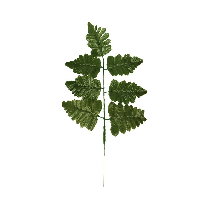 SILK LEATHER LEAF BUSH X 12