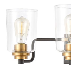 Robins 23'' Wide 3-Light Vanity Light - Matte Black 5