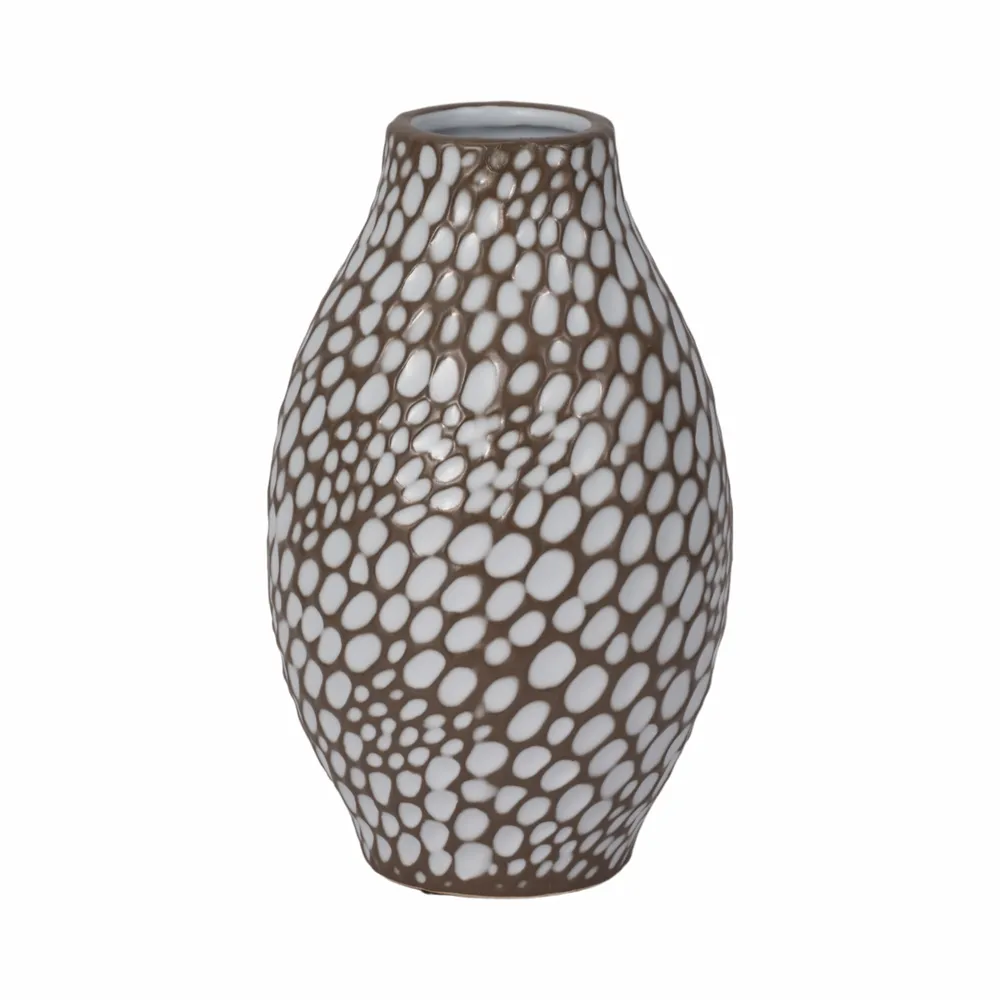 HARPERMILL BROWN VASE 10 (IN)