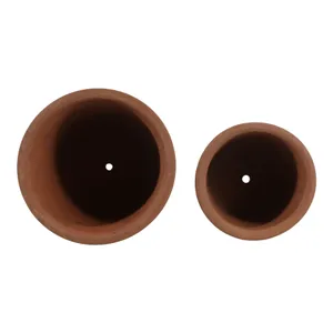 COOPERBEACH SET OF 2 RED PLANTER 8 (IN) 8