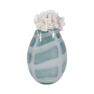 PEARLCREST BLUE GLASS VASE 13 (IN) 3