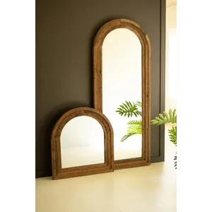 Arched Top Recycled Framed Floor Mirror 4