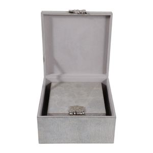 CANNONMOOR SET OF 2 SILVER BOXES 5 (IN) 5