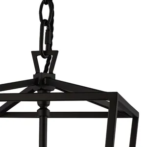 Cage 10.25'' Wide 3-Light Mini Pendant - Matte Black 3