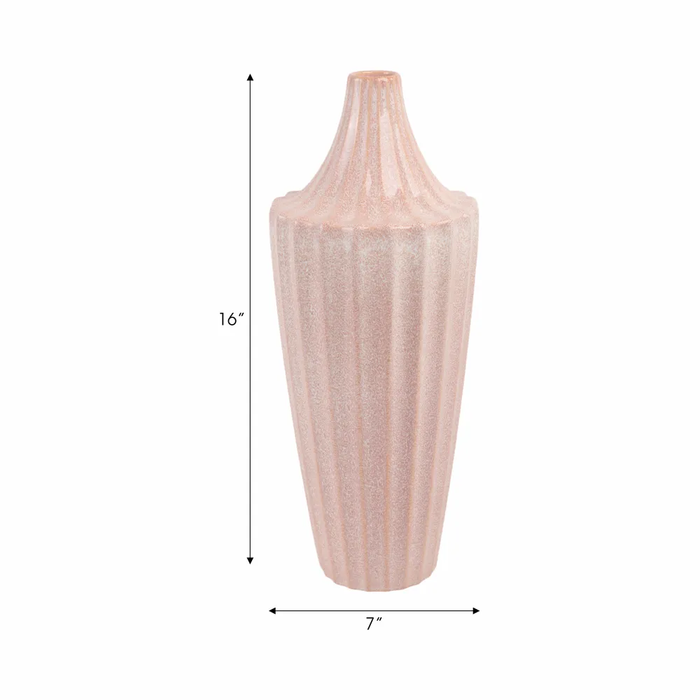 ALTON PINK VASE 16 (IN)