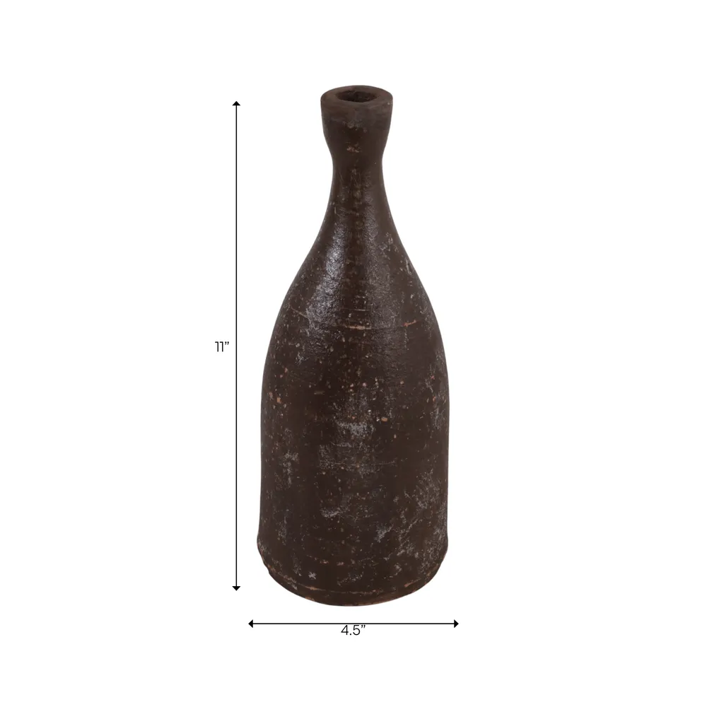 PAXTONCLIFF BROWN CANDLE HOLDER 11 (IN)