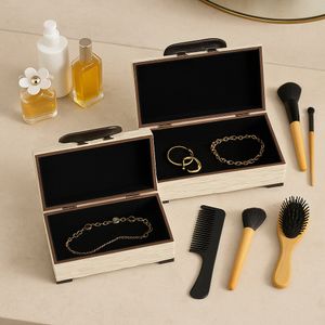DIXONLEY SET OF 2 IVORY BOXES 4 (IN) 12