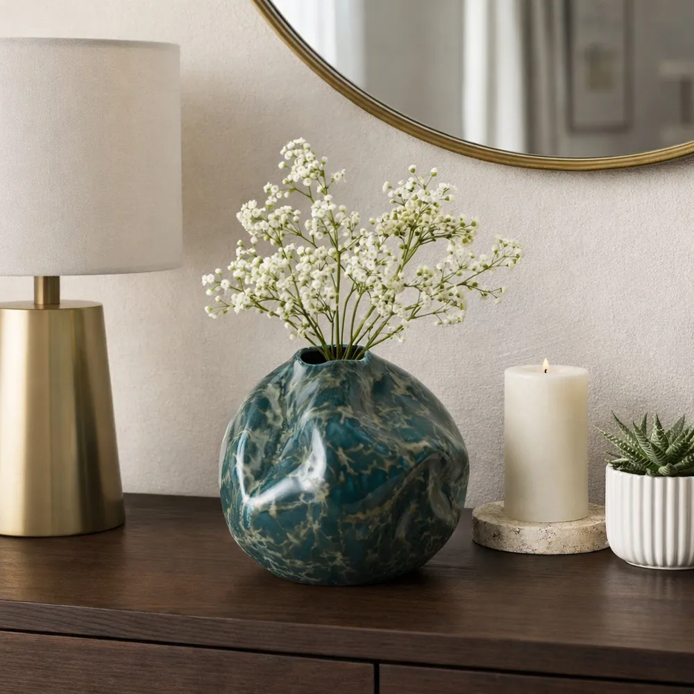 BRAMHAM BLACK VASE 7 (IN)