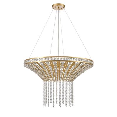Fantania 36'' Wide 8-Light Chandelier - Champagne Gold