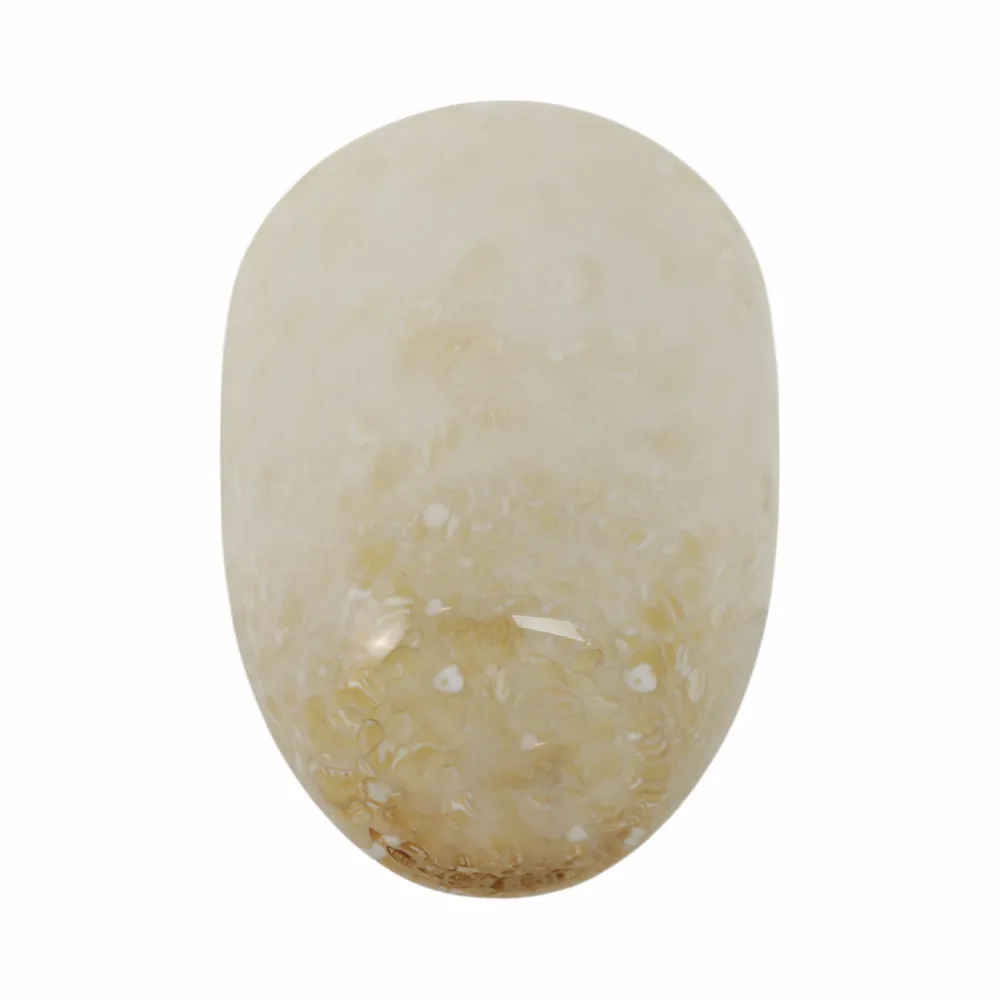 GORTONMOOR IVORY GLASS VASE 9 (IN)