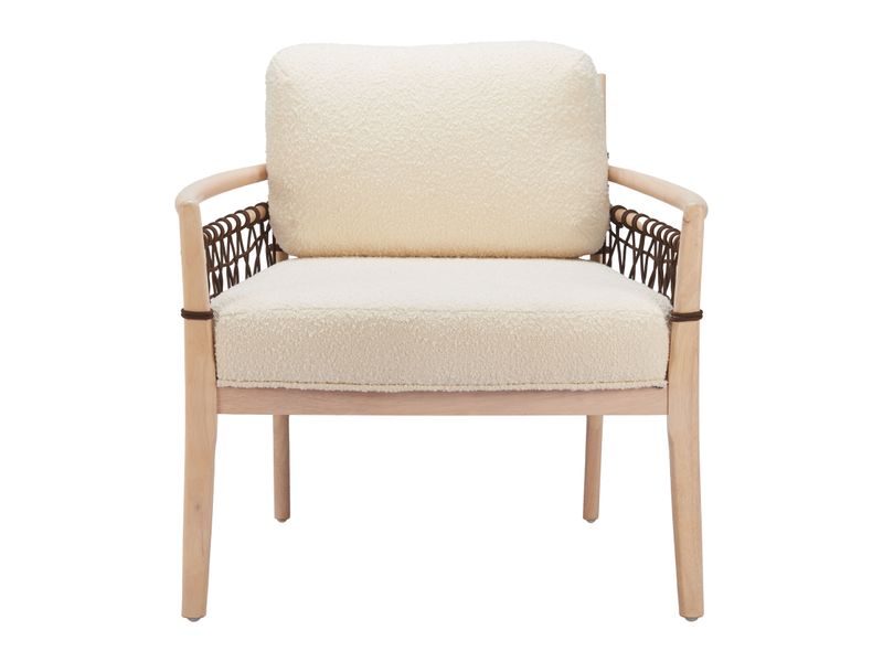 Wezly Accent Chair Ivory 4