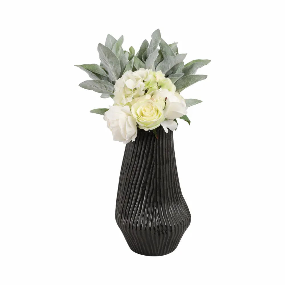 HEYDONWICK BLACK VASE 15 (IN)