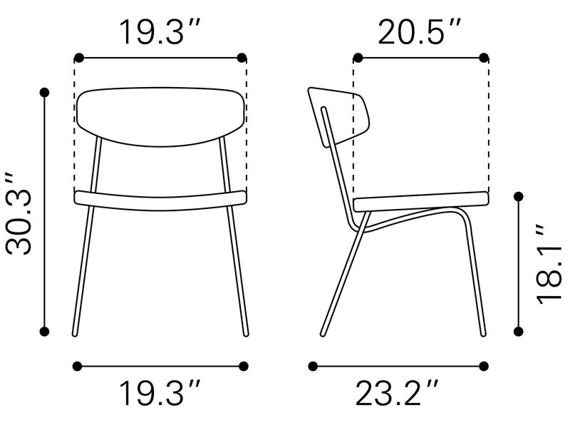 Charon Dining Chair Vintage Black 11