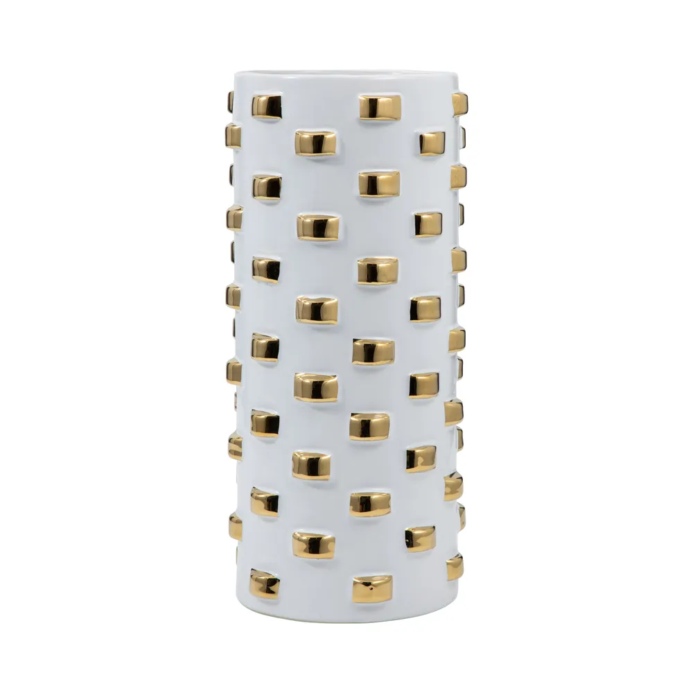 DASHCLIFF WHITE VASE 15 (IN)