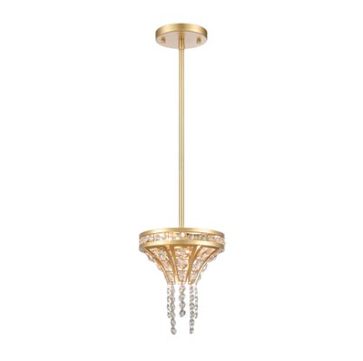 Fantania 8″ Wide 2-Light Mini Pendant - Champagne Gold