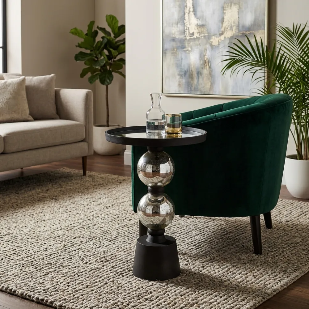 BROCKWAY BLACK TABLE 22 (IN)