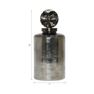 LANEWIND GRAY GLASS VASE 16 (IN) 8