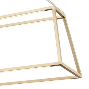 Minimalist 36'' Wide Integrated LED Linear Chandelier - Soft Gold 3