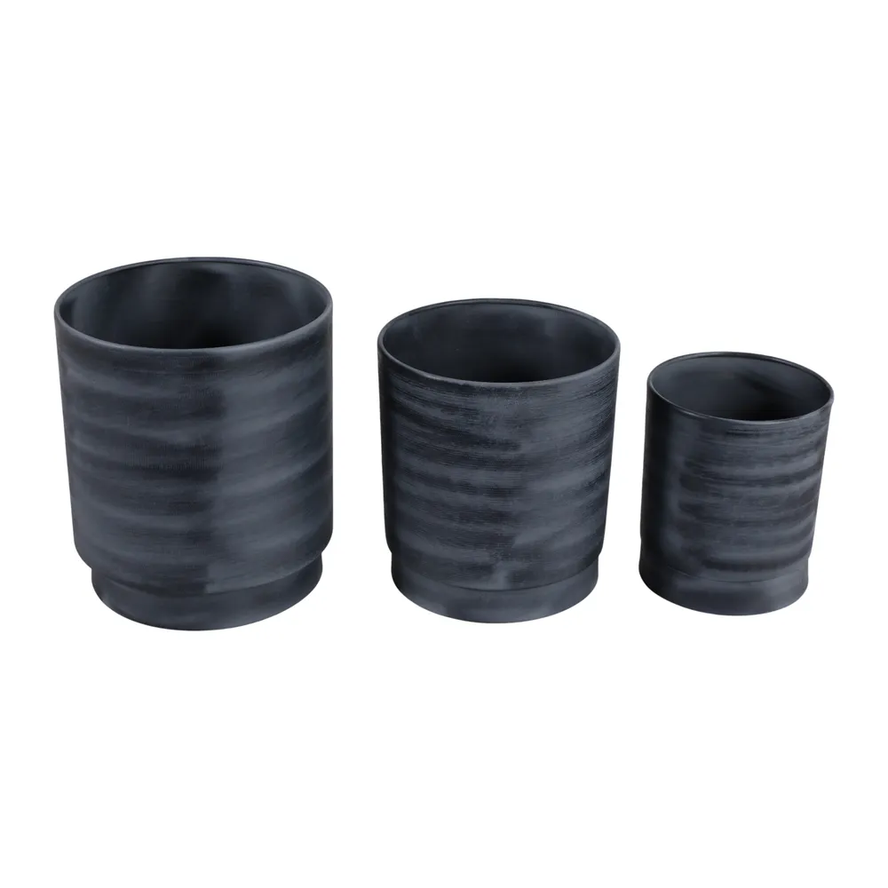 COVECLIFF SET OF 3 GRAY PLANTER 13 (IN)