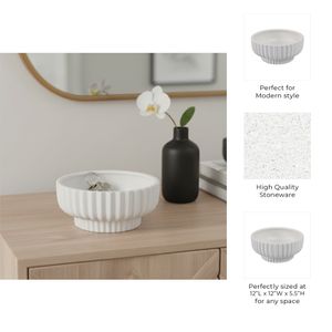 GENTRYSTONE WHITE BOWL 6 (IN) 10