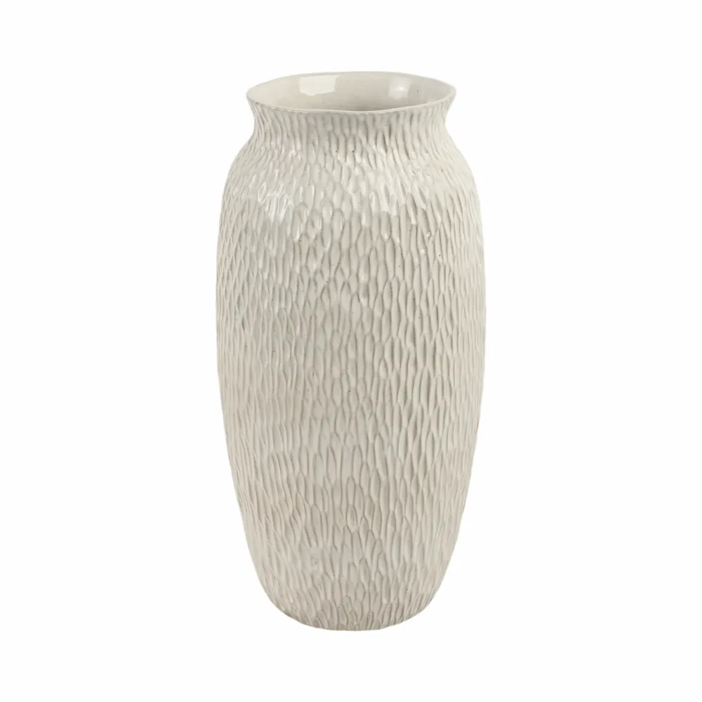 BENNETSIDE WHITE VASE 15 (IN)