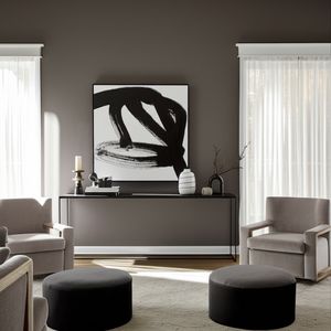FALTONRUN BLACK VASE 9 (IN) 12