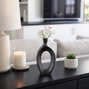 ALBAFORD BLACK VASE 8 (IN) 2