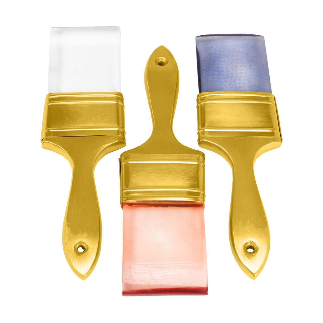 Brushes Gold Wall Art -Set 3 3