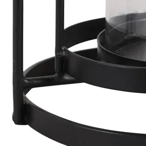 DUNELEY BLACK CANDLE HOLDER 14 (IN) 8