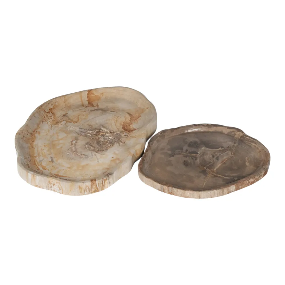 GLENSTONE SET OF 2 BROWN TRAY 2 (IN)